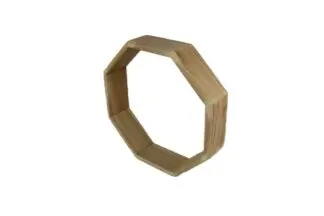 8 Sided 13" x 3" Inch Cedar Drum Frame