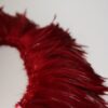 5/6" dark red hackles