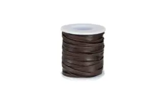 1/8" X 50' Chocolate brown lace spool