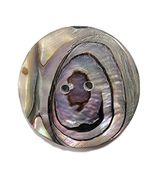 1" Abalone disc 2-hole