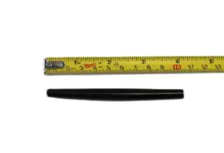 4" Black Bison hair bone pipe (100pk)