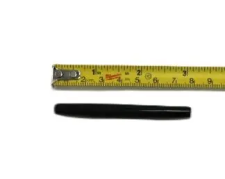 3" Black Bison hair bone pipe (100pk)
