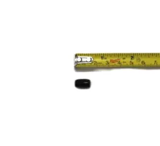1/2" Black Bison hair bone pipe (100pk)