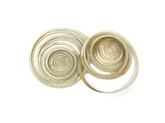1/8'' (GREEN TIE) DEER RAWHIDE LACE 2 PIECE 50 TO 60 FT WHEN WET.