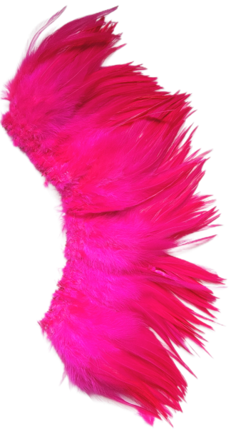 5-6" Hot pink light bright hackles
