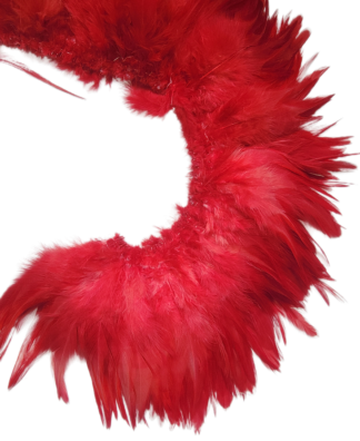 5-6" Red light bright hackles