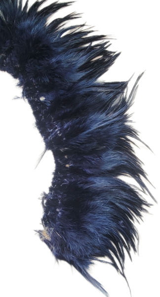 5-6" Blue dark natural hackle