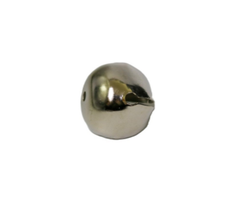1-1/2" Nickel Sleigh Bell with Rivet Hole