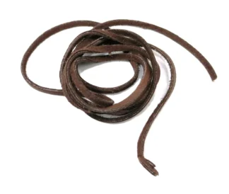 3/16" x 6' Chocolate Bison lace