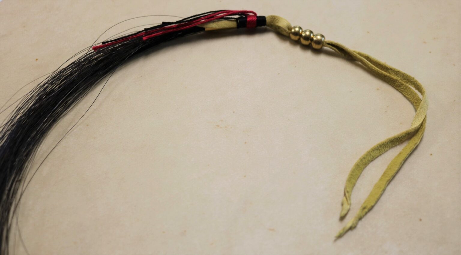 Black horse hair tie Centralia Fur & Hide