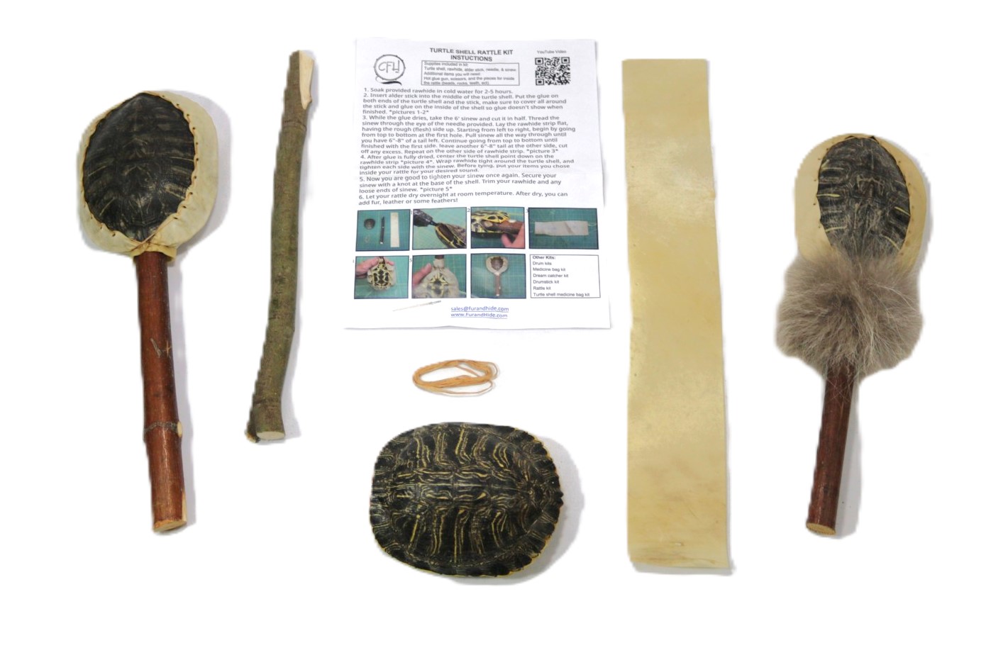 Turtle shell rattle kit