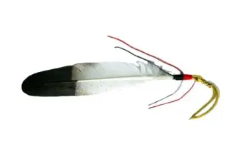 Painted feather ties (imitation)