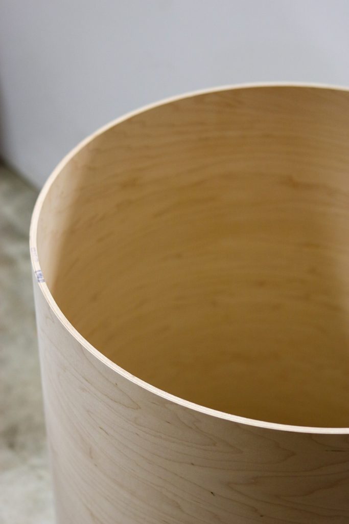 13" Diameter maple keller drum shell Centralia Fur & Hide