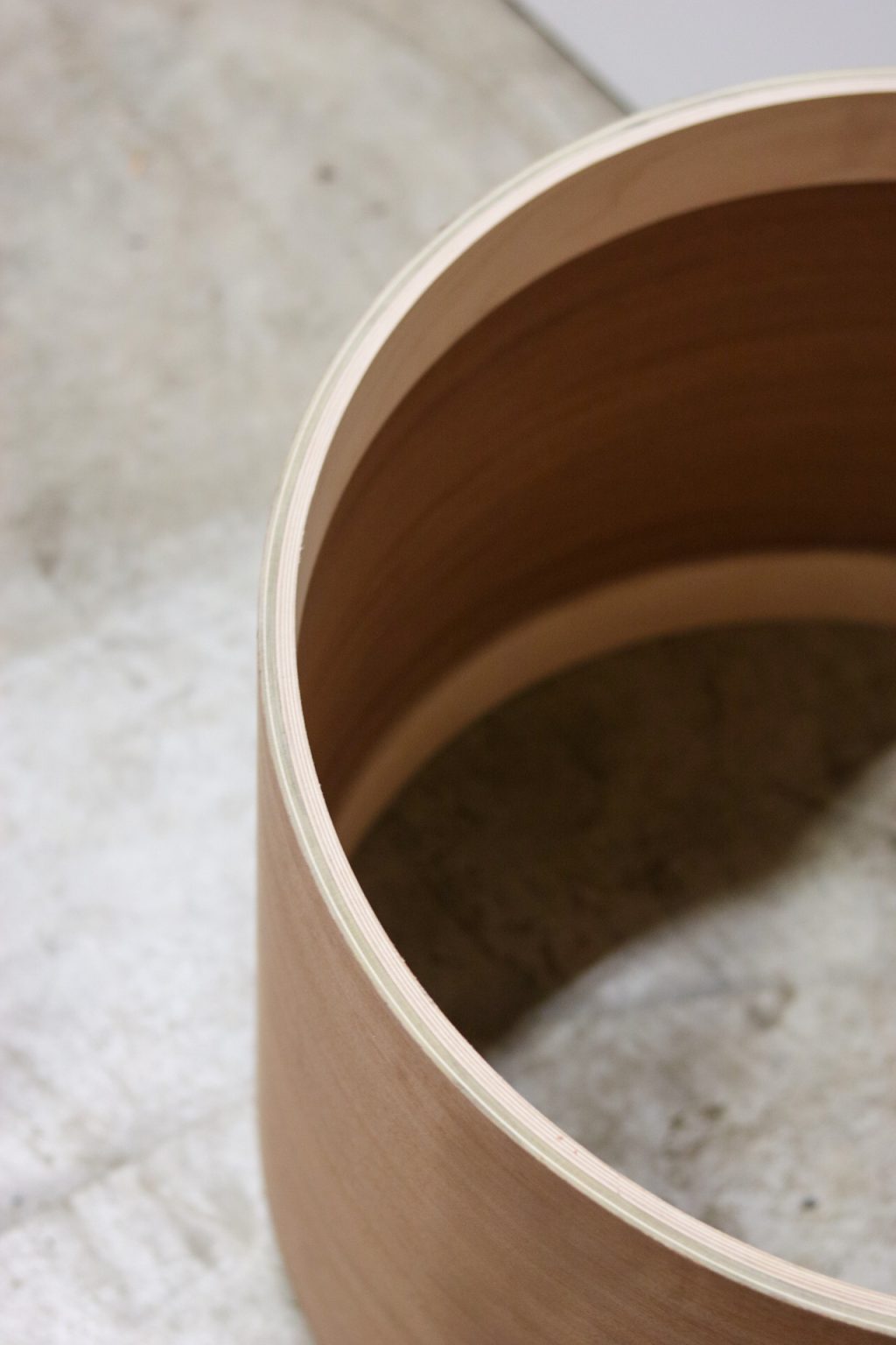 14" Vintage Mahogany Drum Shell W/ REINFORCEMENT RINGS Centralia Fur