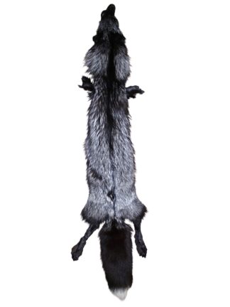 Silver Fox - Full Cased Tanned Hide