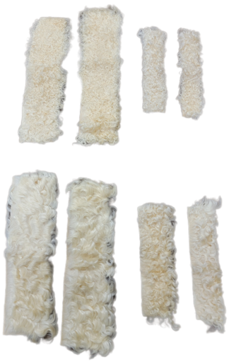 ANGORA ANKLE WRAPS - Long or Short Hair