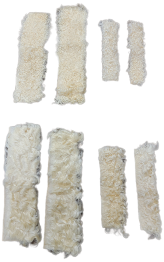 ANGORA ANKLE WRAPS - Long or Short Hair