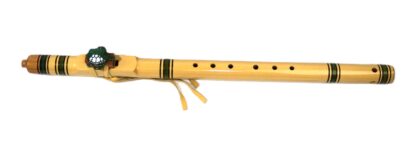 Alaskan Yellow Cedar/Green Tiger Maple Key of Low D Flute 25/44
