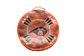 15" Drum bag with leather handle - Bear