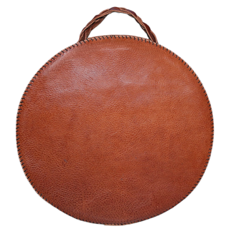 12" Drum bag with leather handle - Plain