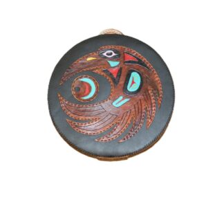 13" Drum bag with leather handle - Eagle