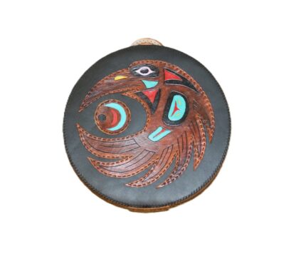 13" Drum bag with leather handle - Eagle