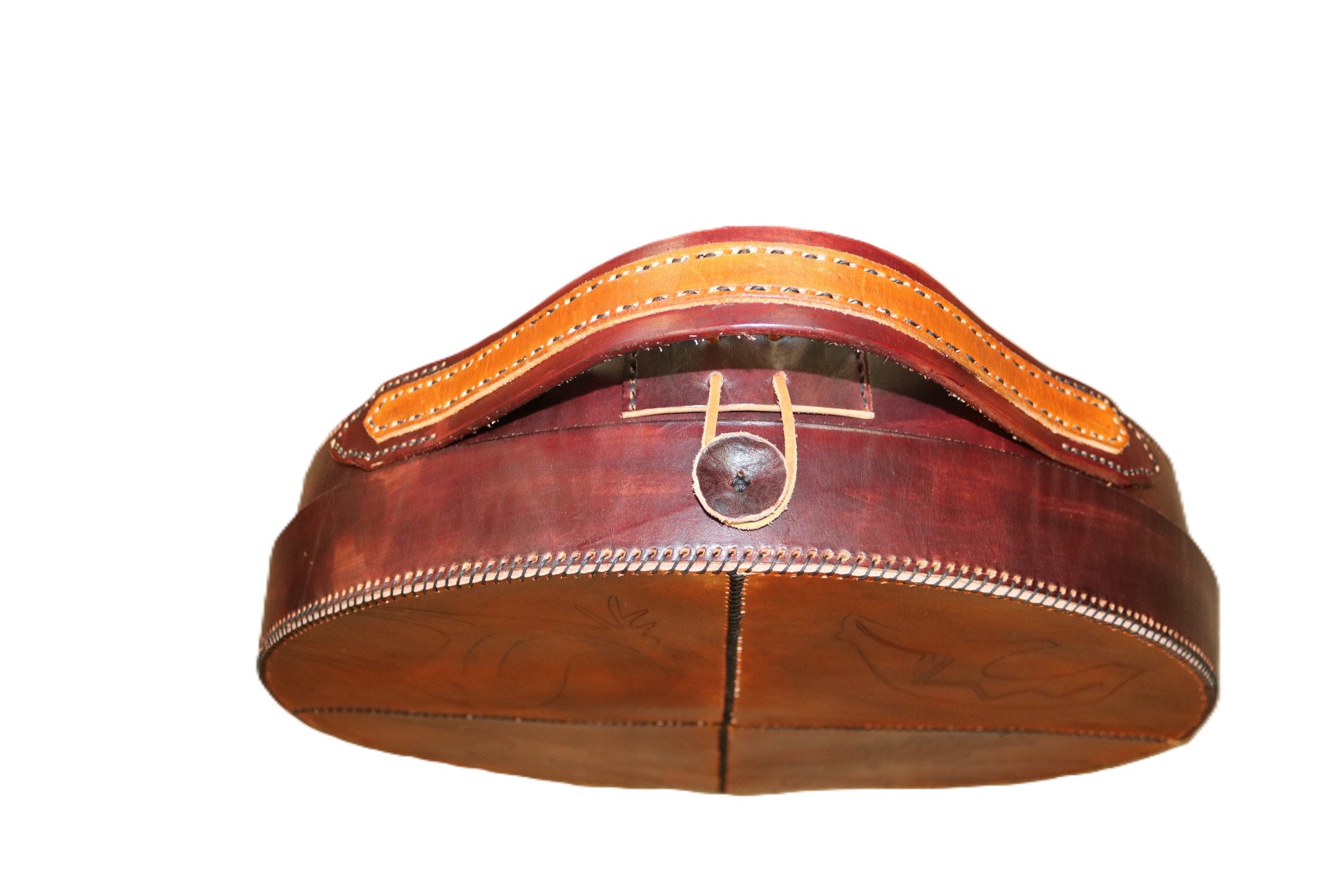 17" Drum bag with leather handle - 4 Directions front & Hummingbird back - Image 4