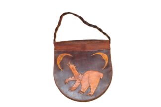 15" Drum bag with braided Shoulder Strap - Bear and w/ Moons