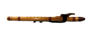 Spanish Cedar and Redwood Lace Burl Wood Flute F# Key #25/146