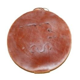 14" Drum bag with leather handle - Branded