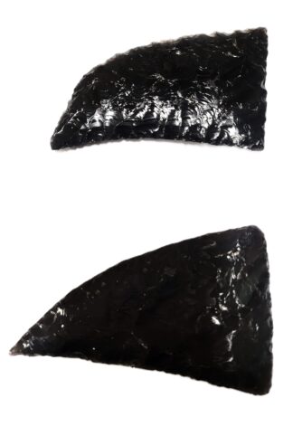 Obsidian Tomahawk Head