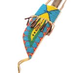 Blue, Yellow beads & with Copper Cones