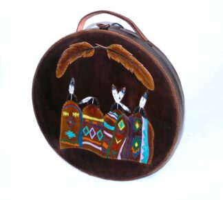 20" drum bag with handle, Feathers and Elders