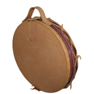 20" drum bag with handle and acorn leather