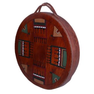 20" drum bag with leather handle and tipi's