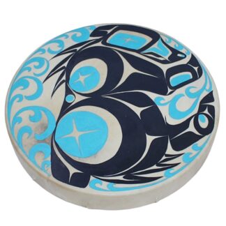 18" - Sitting Bear -Hand Painted, Ready-Made Drum