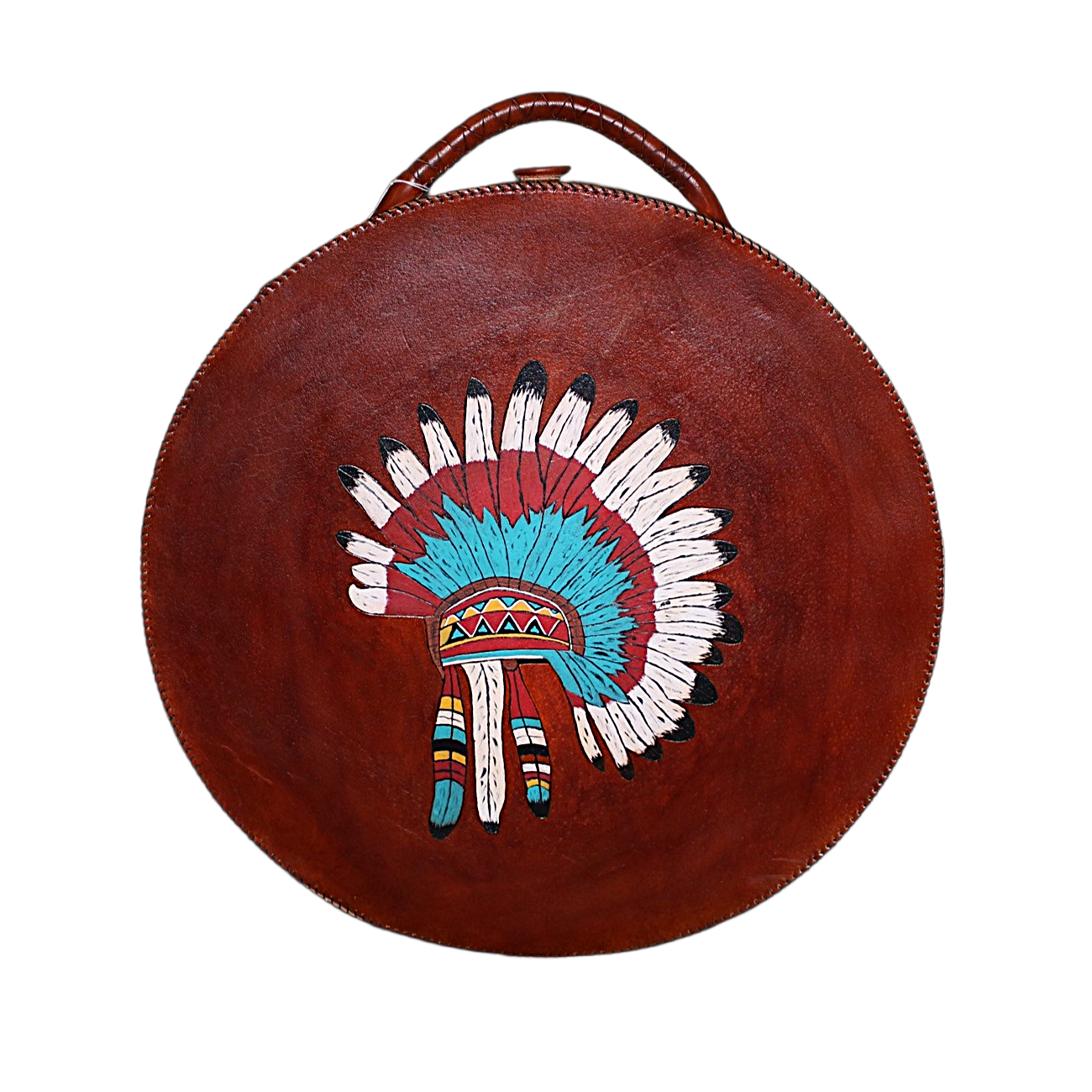 20" Drum Bag - Indigenous Headdress Design