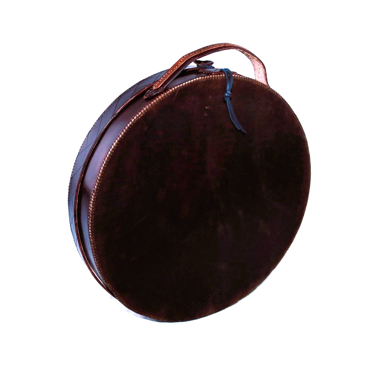 18" drum bag with handle, feathers, and elders - Image 2