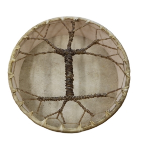 18'' X 5'' DRUM READY MADE - ELK WITH TREE HANDLE