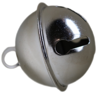 2" SLEIGH BELL - NICKEL (EXTRA LARGE)