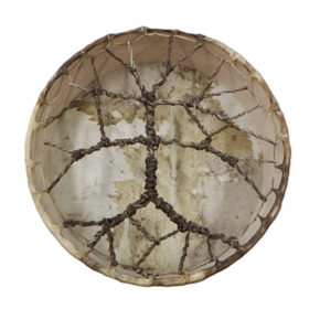 18'' X 5'' DRUM READY MADE - ELK WITH TREE HANDLE