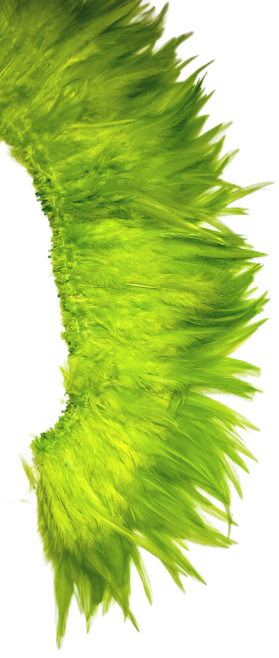5-6" Lime Green light bright hackles