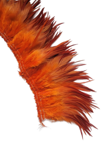 5-6" Dark Orange hackles