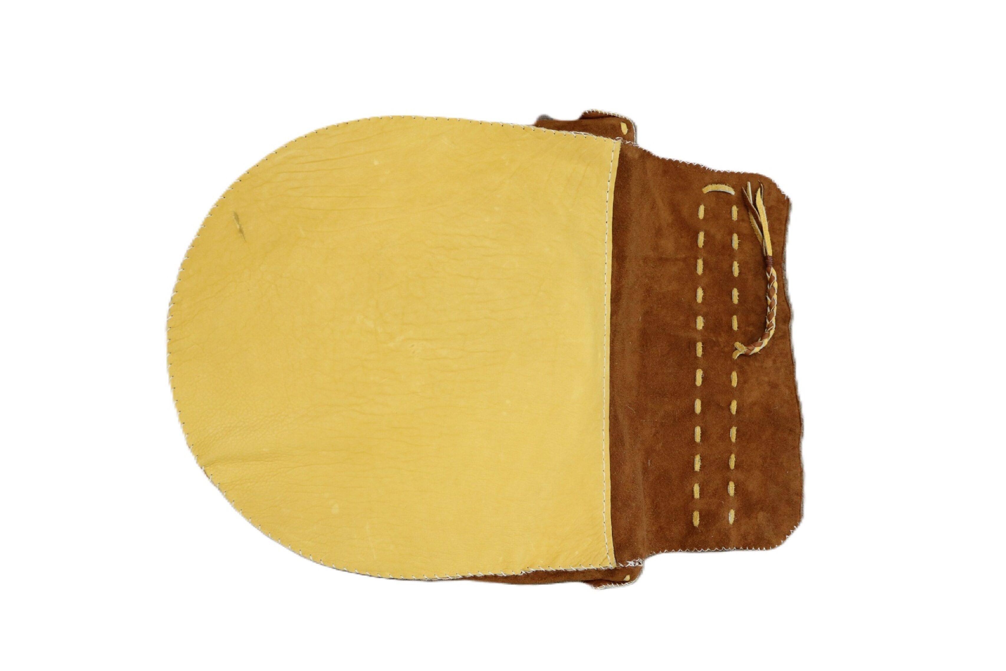 20" Satchel Drum Bag - Gold and Tobacco Leather - Image 5