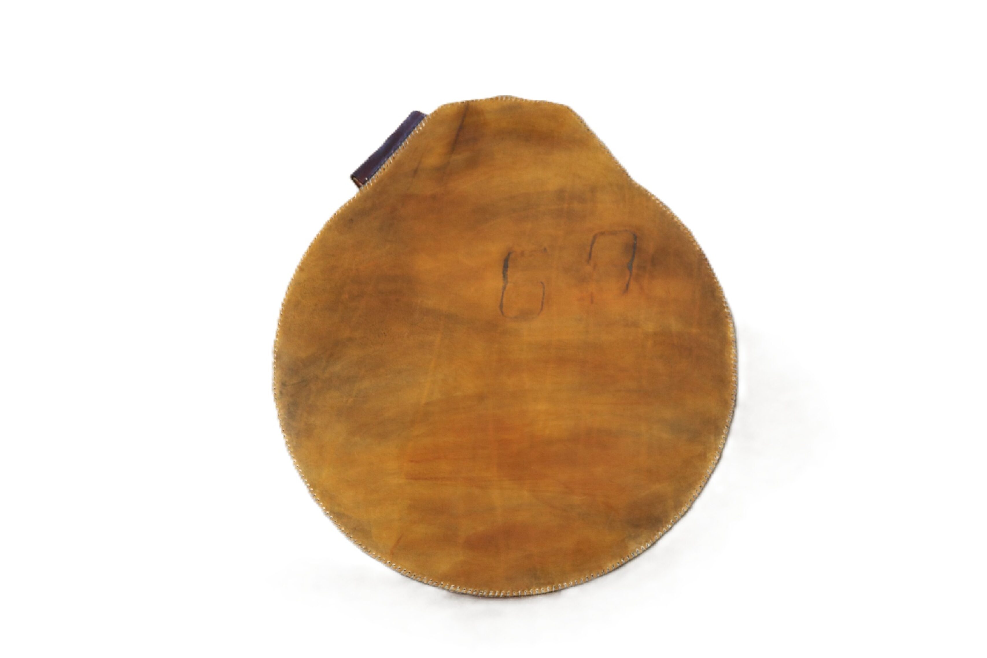 14" Inipi Drum Bag - Chestnut with 69 brand - Image 2