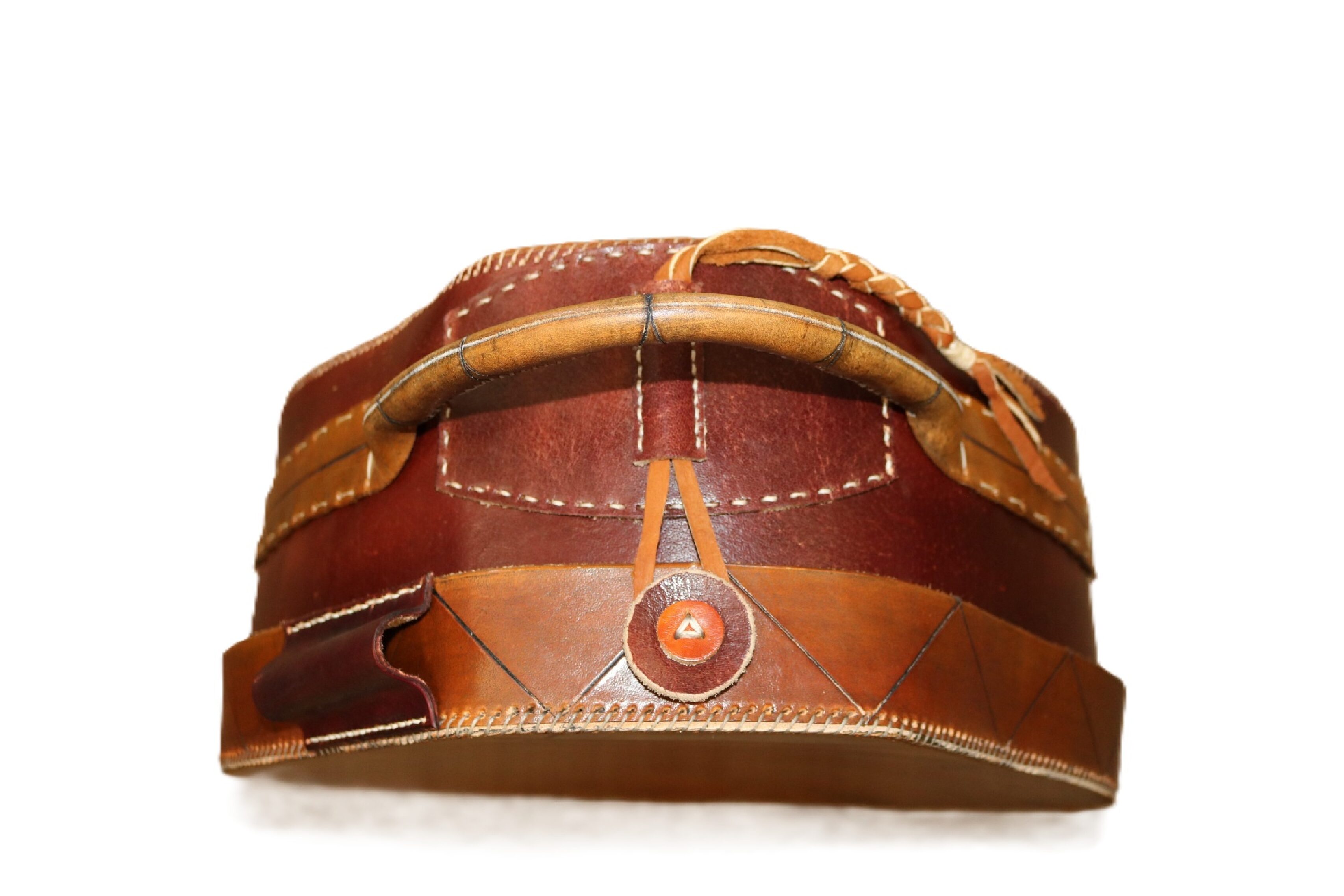 14" Inipi Drum Bag - Chestnut with 69 brand - Image 4