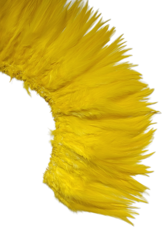 5-6" Yellow light bright hackles